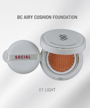 Social Cosmetics BC Airy Cushion Foundation 01 Light