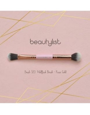 Beautylist #320 Multitask Brush Duo Rose Gold