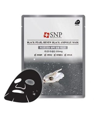SNP Black Pearl Renew Black Ampoule Mask 