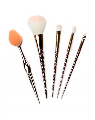 Crown Pro Enchanted Rose 5PC Full Face Brush Set 