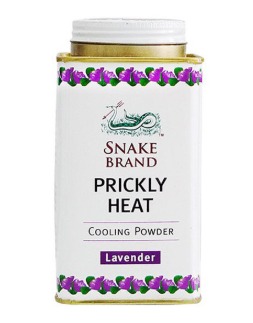 Snake Brand Prickly Heat Cooling Powder Lavender