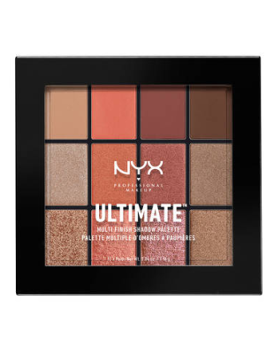 NYX Ultimate Multi Finish Shadow Palette Warm Rust