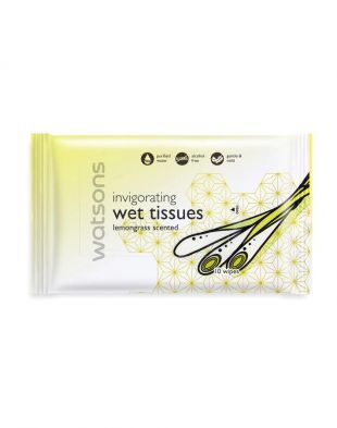 Watsons Invigorating Wet Tissues Lemongrass