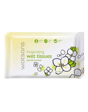 Watsons Invigorating Wet Tissues Jasmine