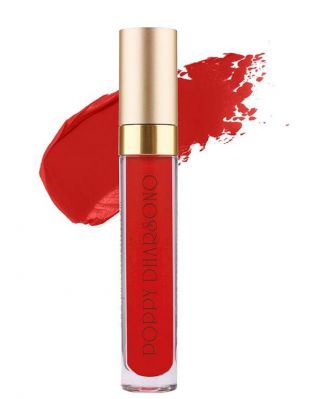 Poppy Dharsono Cosmetics Liquefied Matte Lip Color Crimson Red