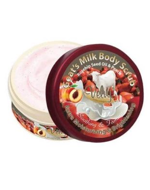 Velvy Beauty Goat's Milk Body Scrub Rosehip Seed Oil & Peach