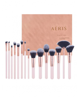 Aeris Beaute  The Coral 15 Face & Eye Brush Set 