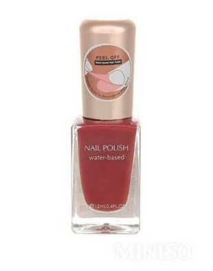 Miniso Water Based Nail Polish Nude Red