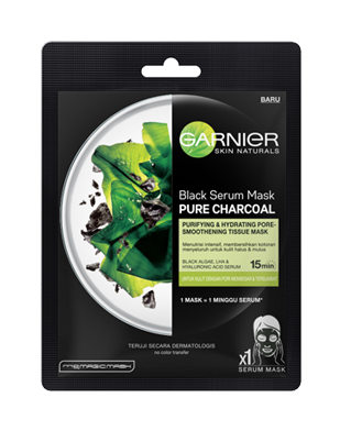 Garnier Serum Mask Pure Charcoal Black Algae 