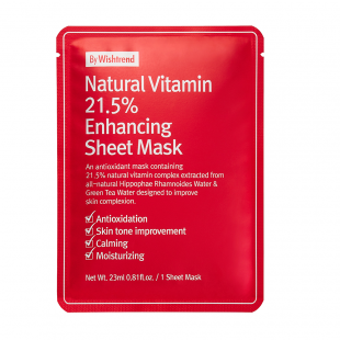 By Wishtrend Natural Vitamin 21,5% Enhancing Sheet Mask 