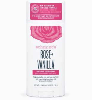 Schmidt's Deodorant Stick Rose + Vanilla