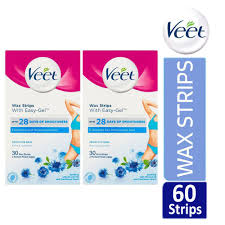 Veet Wax Strips with Easy-Gel Sensitive Skin-Bikini and Underarm