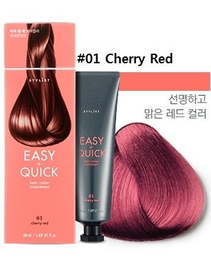 The Face Shop STYLIST EASY & QUICK HAIR COLOR TREATMENT #01 Cherry Red