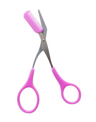 Jacquelle Eyebrow Scissors Fuschia