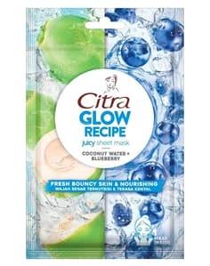 Citra Glow Recipe Juicy Sheet Mask Coconut Water + Blueberry