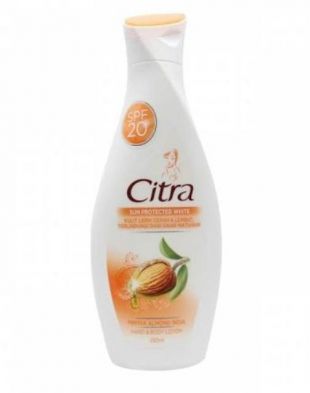 Citra Sun Protected White SPF 20 Hand and Body Lotion Minyak Almond India