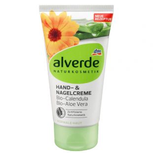 alverde Hand Cream Organic Calendula, Organic Aloe Vera 