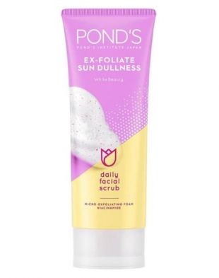 Pond's Ex-foliate Sun Dullness Daily Facial Scrub Micro-exfoliating Foam Niacinamide