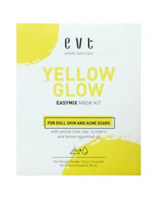 Evete Naturals Yellow Glow Easymix Mask Kit 