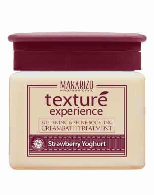 Makarizo Professional Texture Experience Creambath Strawberry Yoghurt Softening and Shine-Boosting