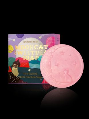 Always Be Pure Mooncat Sweet Pea Soap 