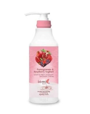 iomi Yoghurt Milk Shower Cream Pomegranate and Raspberry