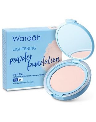 Wardah Lightening Powder Foundation Light Feel 03 Sheer Pink