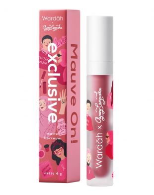 Wardah Exclusive Matte Lip Cream X Ayang Cempaka Pinkcredible