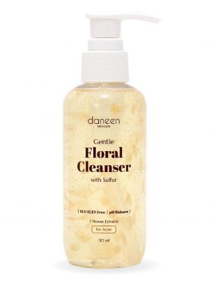 Daneen Gentle Floral Cleanser with Sulfur for Acne 