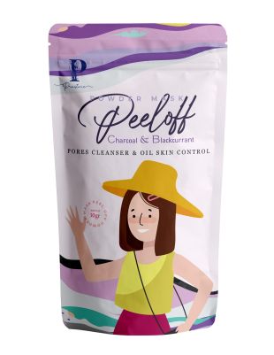 Prastore Peel Off Powder Mask Charcoal and Blackcurrent Extract