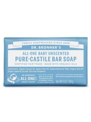 Dr. Bronner's Pure-Castile Bar Soap Unscented