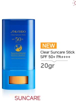 Shiseido Global Sun Care Clear Suncare Stick SPF50+ 