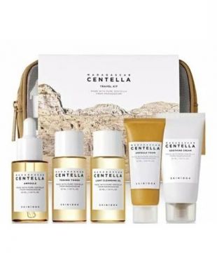 Skin1004 Madagascar Centella Asiatica Travel Kit + Pouch 