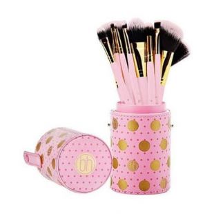 BH Cosmetics Dot Collection 11 Piece Brush Set Pink Gold