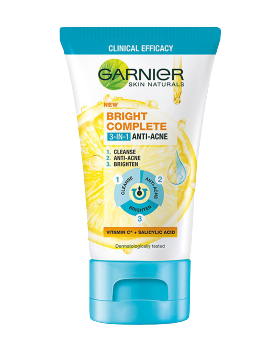 Garnier Bright Complete 3 in 1 Anti-Acne Foam 