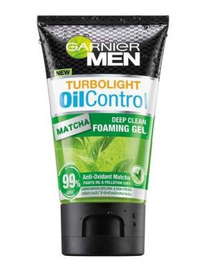 Garnier Turbo Light Oil Control Matcha Deep Clean Foaming Gel 