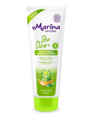 Marina Natural Skin Clear+ Facial Foam 