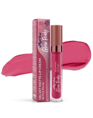 Marina Glow Ready Velvet Lip Cream 08 Pink Me Up