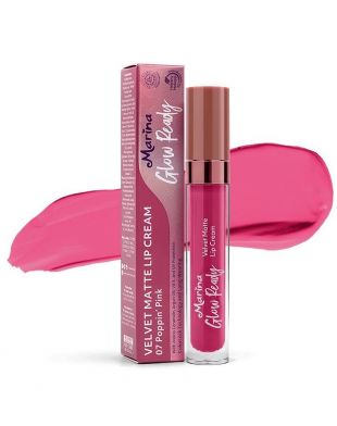 Marina Glow Ready Velvet Lip Cream 07 Poppin' Pink