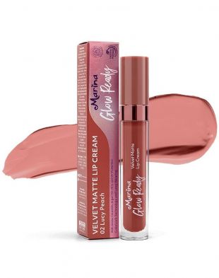 Marina Glow Ready Velvet Lip Cream 02 Lucy Peach