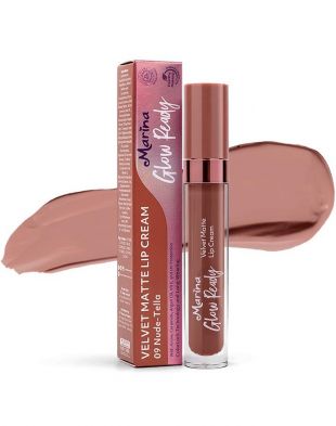 Marina Glow Ready Velvet Lip Cream 09 Nude Tella