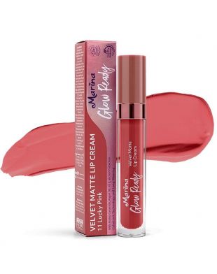 Marina Glow Ready Velvet Lip Cream 11 Lucy pink