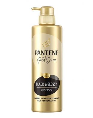 Pantene Gold Series Black & Glossy Shampoo 