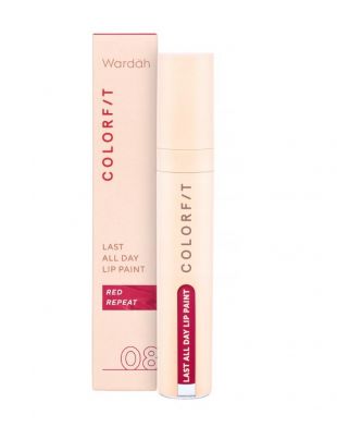 Wardah Colorfit Last All Day Lip Paint Red Repeat