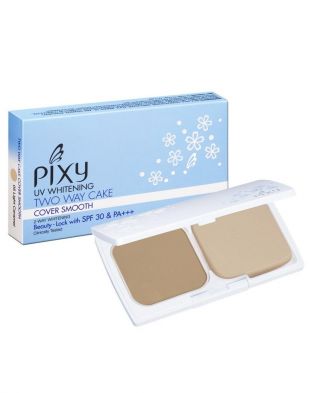 PIXY UV Whitening Two Way Cake Cover Smooth 05 Light Caramel