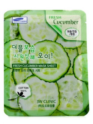 3W CLINIC Fresh Mask Sheet Cucumber