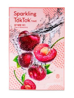 Peripera Sparkling Toktok Time Cherry Refreshing Mask Sheet