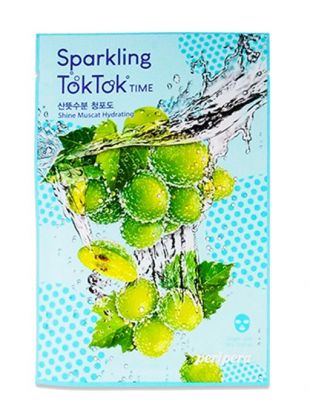 Peripera Sparkling Toktok Time Shine Muscat Hydrating Mask Sheet