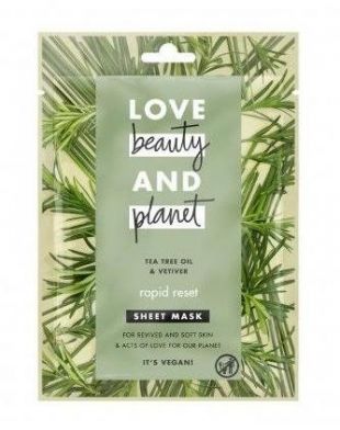 Love Beauty and Planet Tea Tree Oil & Vetiver Sheet Mask 