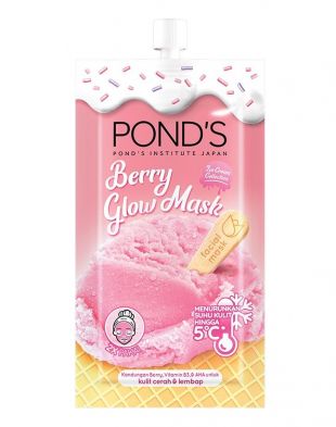 Pond's Berry Glow Rinse Off Mask 